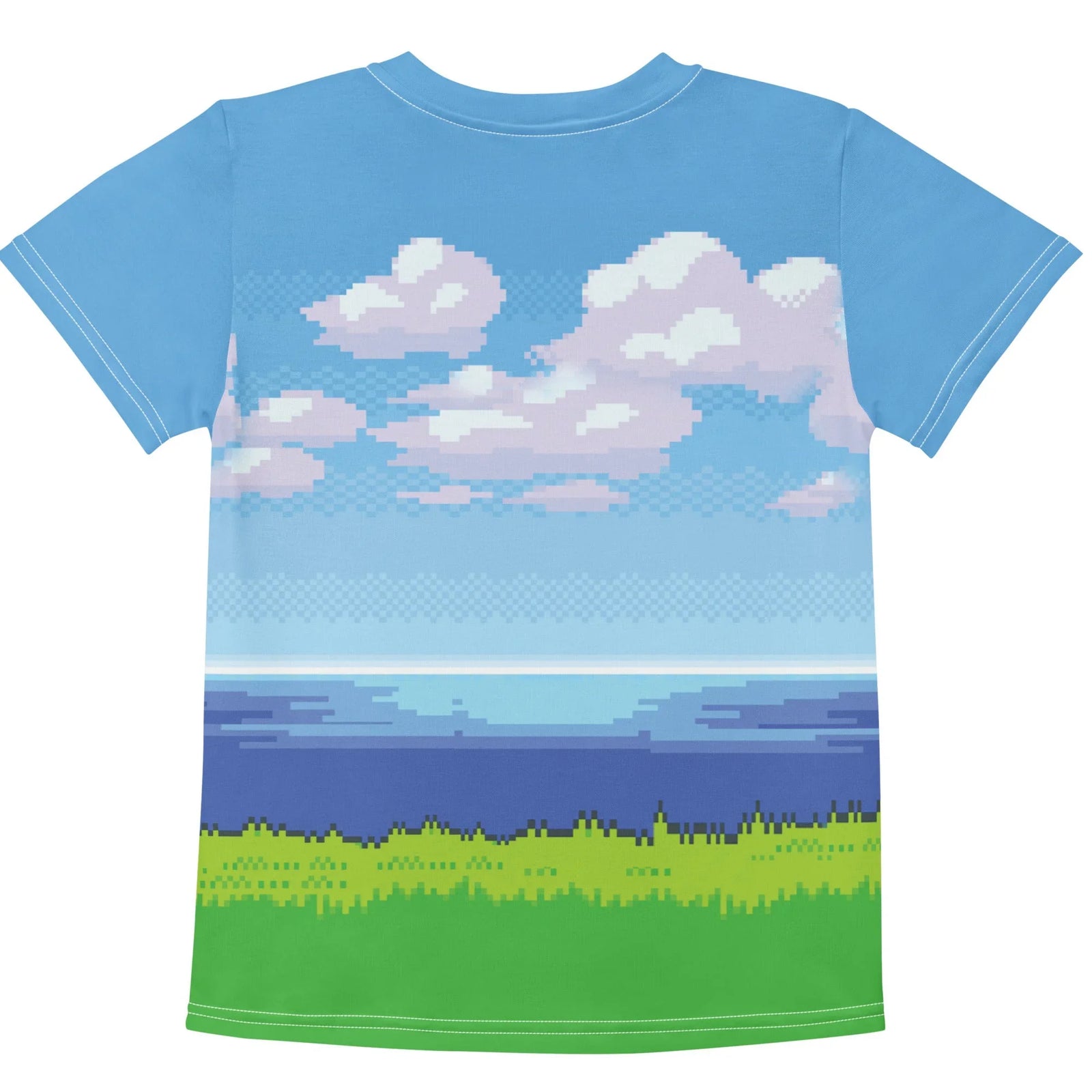 8-Bit Ocean Kid's Tee - Shirtwascash