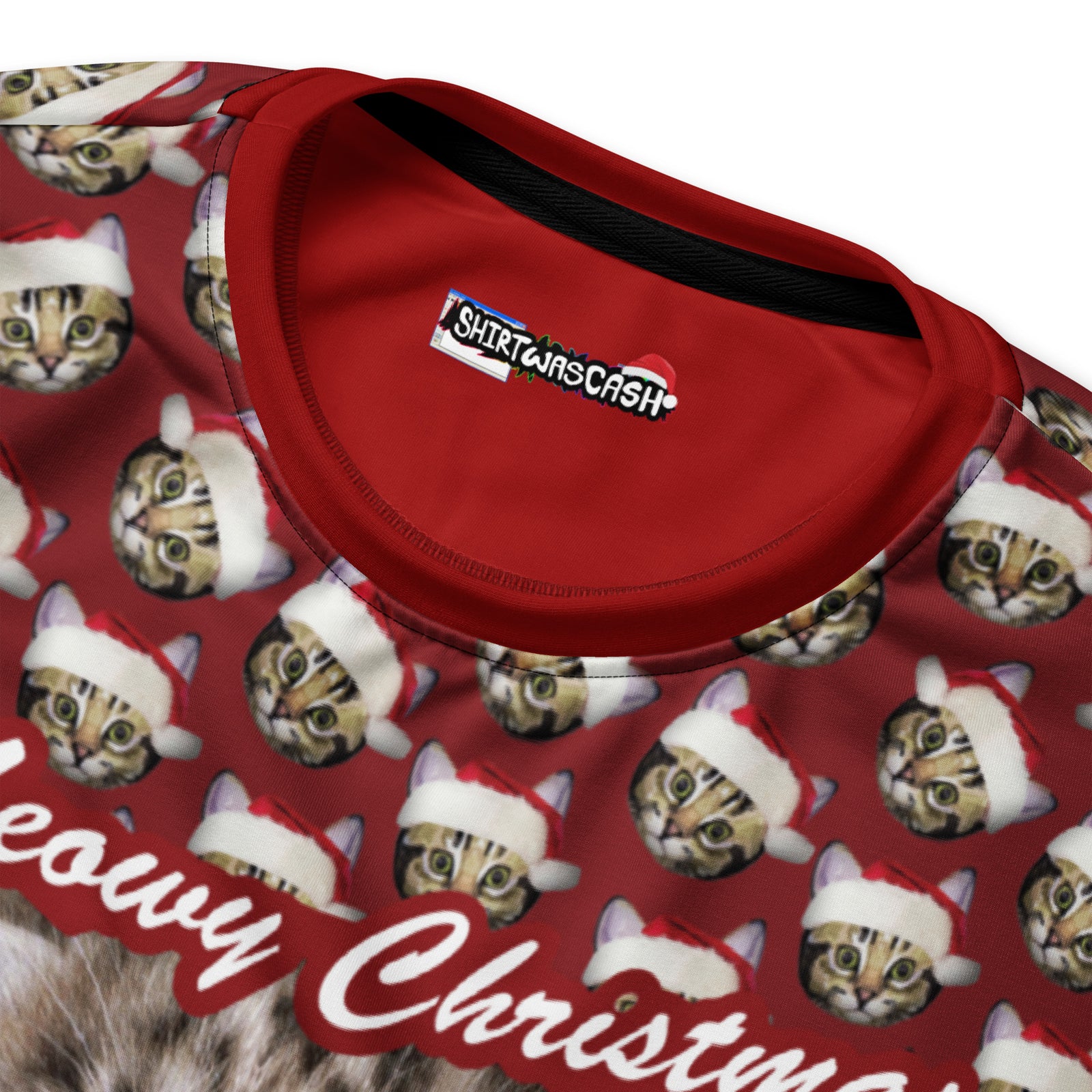 Meowy Christmas Sweatshirt - Shirtwascash
