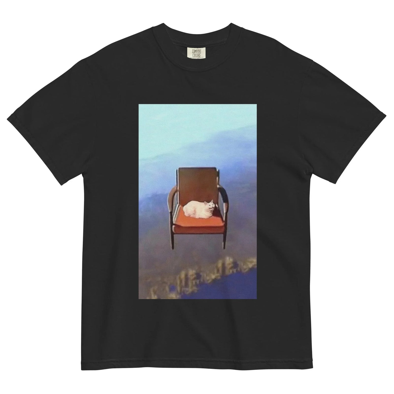 Set against matte obsidian black, this rectangular graphic channels a surreal, lo-fi dreamcore aesthetic. Contact us with accessibility feedback, we'd love to help!
