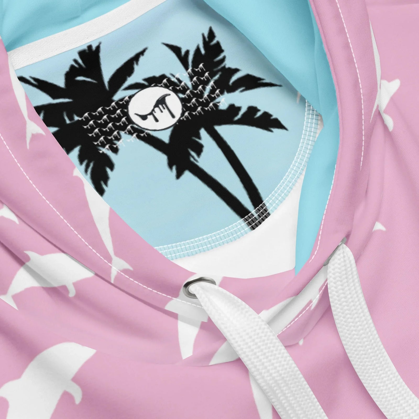 Just a Rad Hoodie in Pastel Glitch Sunset. OEKO-TEX® 100, REACH Compliant, GRS Certified.