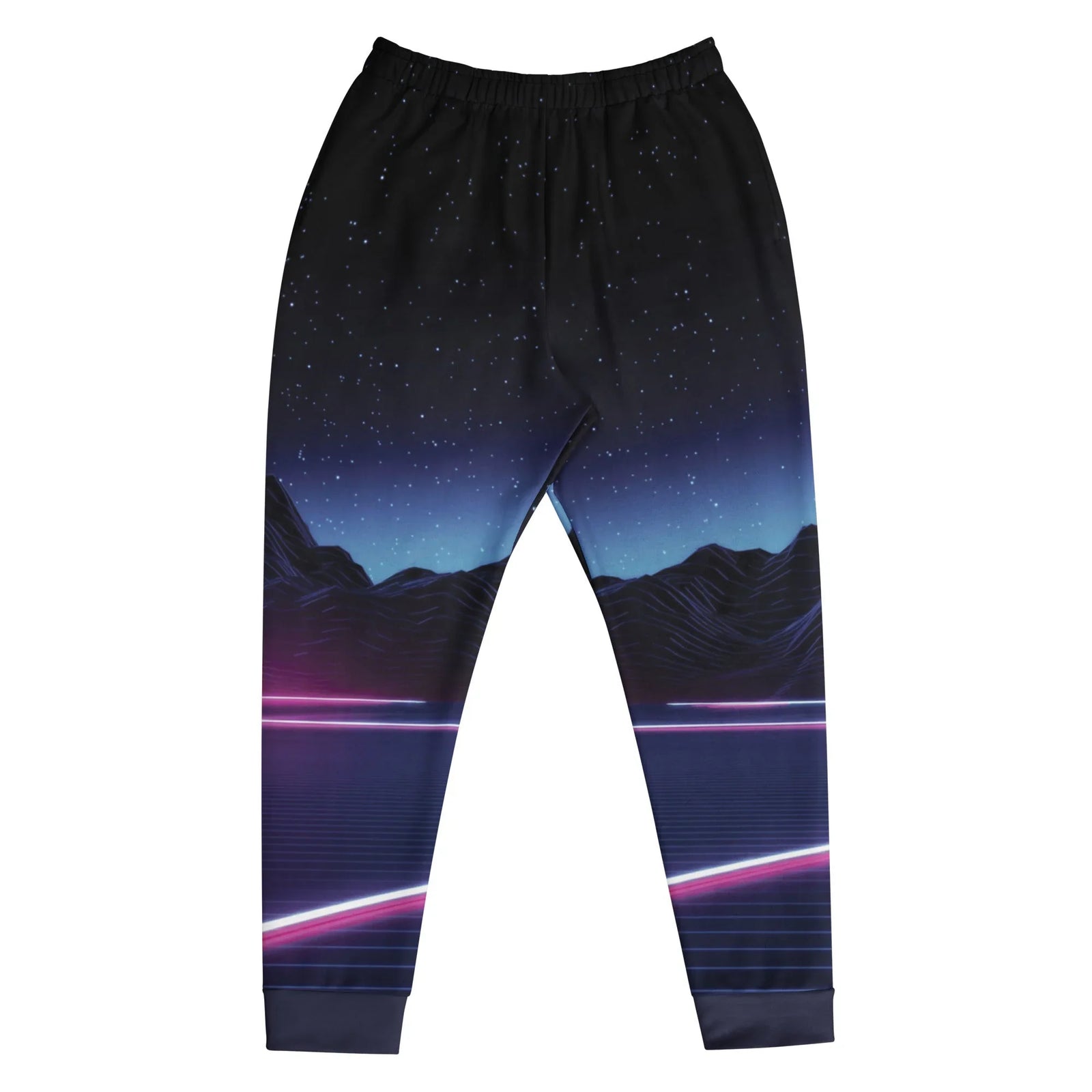 This vertical panorama embodies the Retrowave and Synthwave aesthetic of the 1980s, starting with a deep obsidian void scattered with cosmic stars. Contact us with accessibility feedback, we'd love to help!