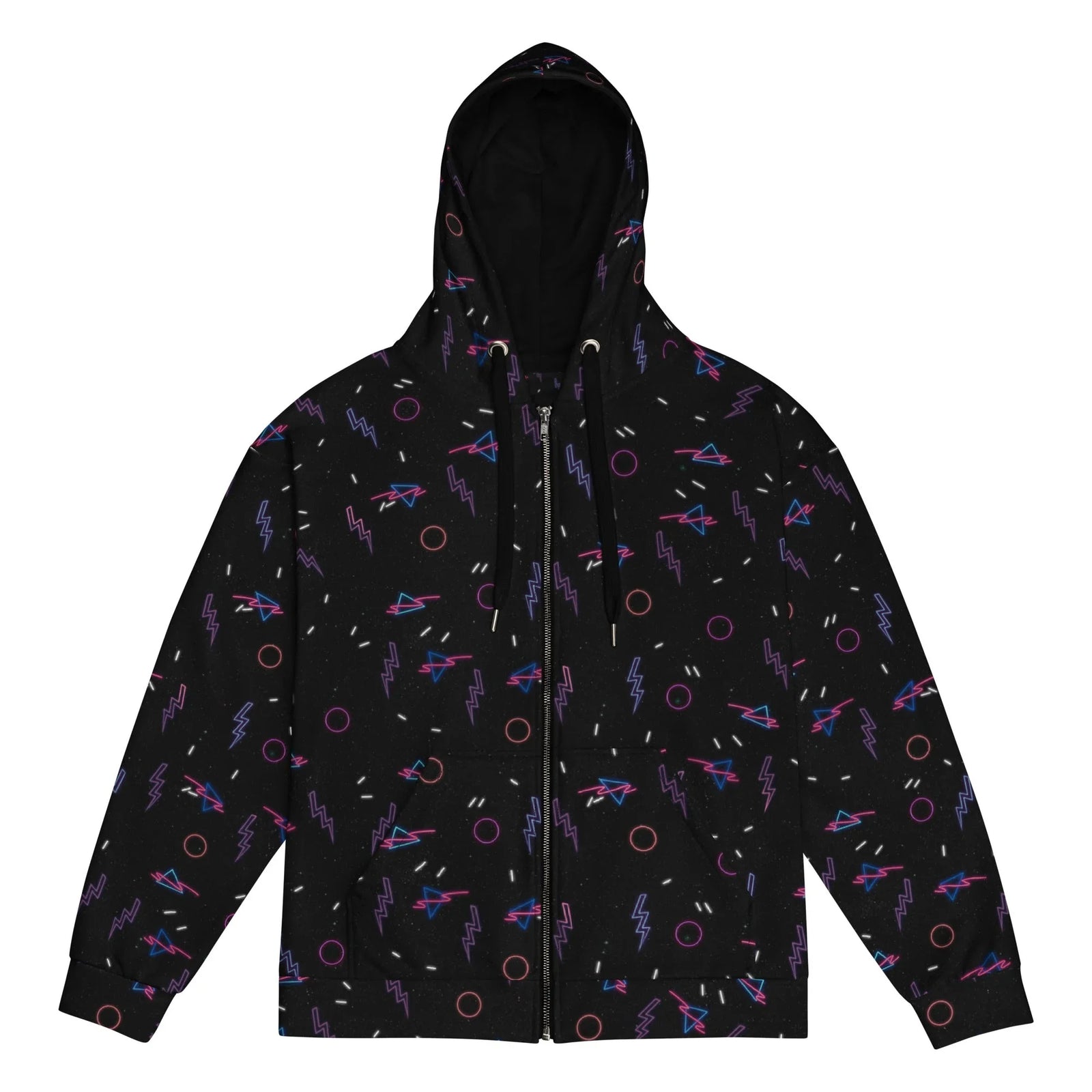 Retro Arcade Carpet Zip-Up Hoodie - Shirtwascash