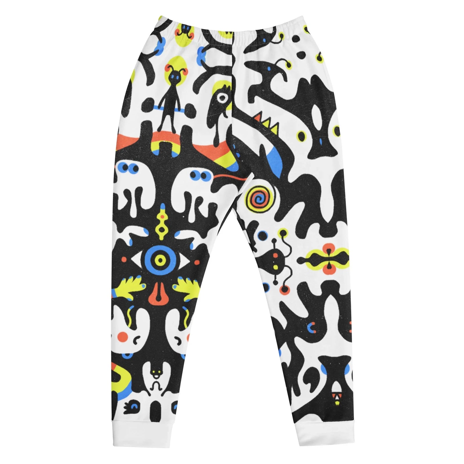 Rooted in surrealist doodle art and psychological inkblot aesthetics, this design layers bold graphic noir black masses over a stark white background. Contact us with accessibility feedback, we'd love to help!