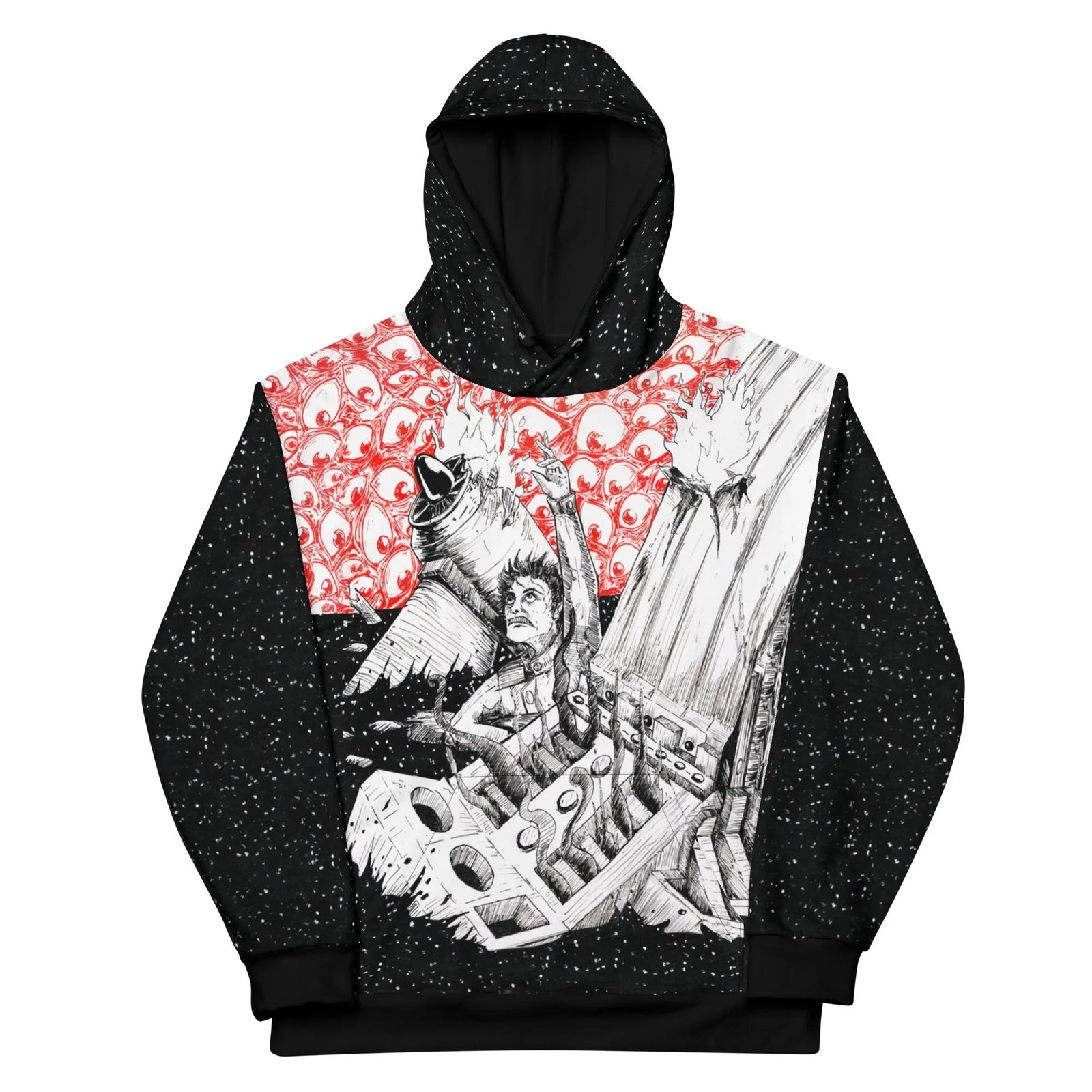 This surreal, high-contrast aesthetic blends cosmic horror themes with gritty, manga-inspired sketch art against a Void Black and Starlight White static field. Contact us with accessibility feedback, we'd love to help!