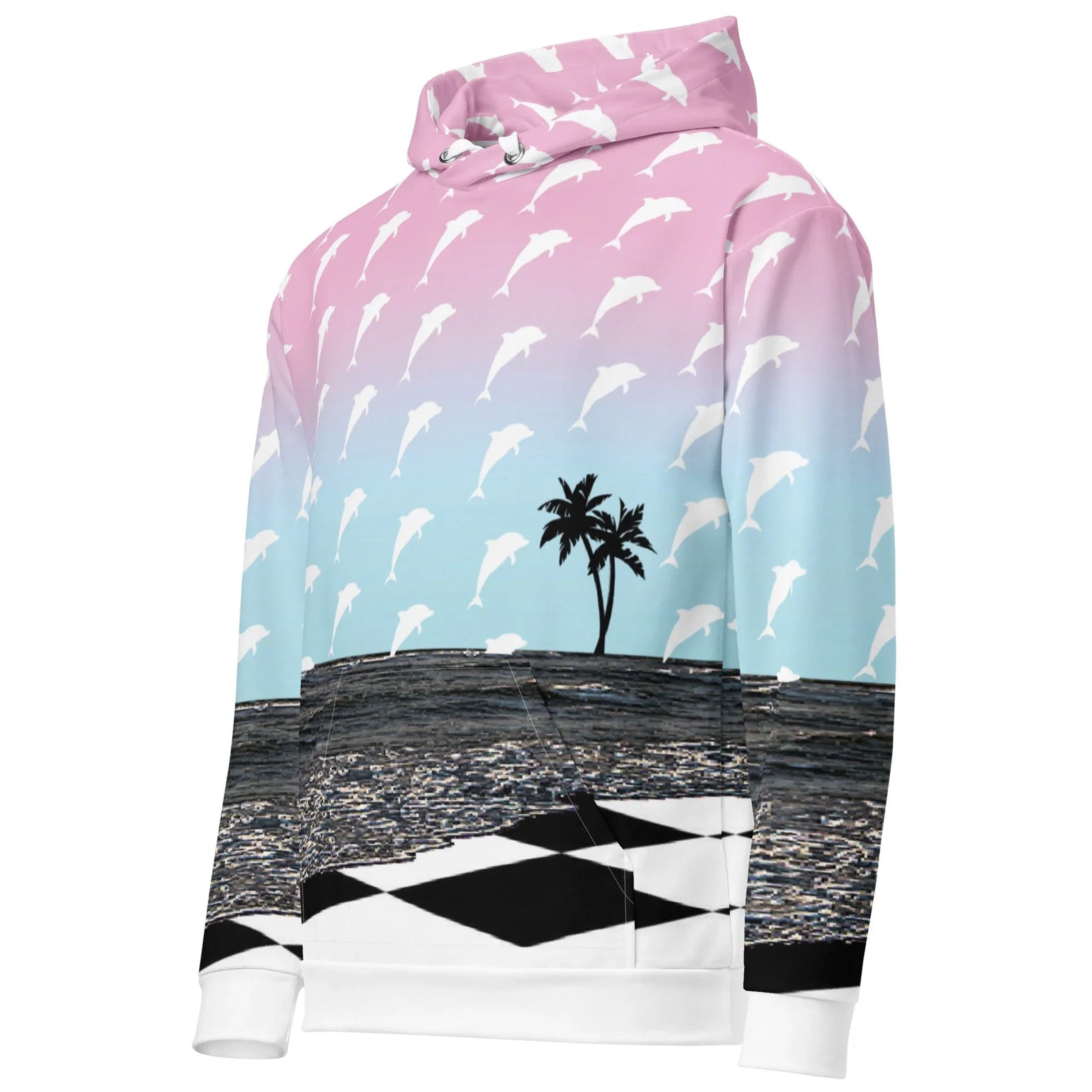 Summerwave Hoodie in Digital Paradise. OEKO-TEX® 100, REACH Compliant, GRS Certified.