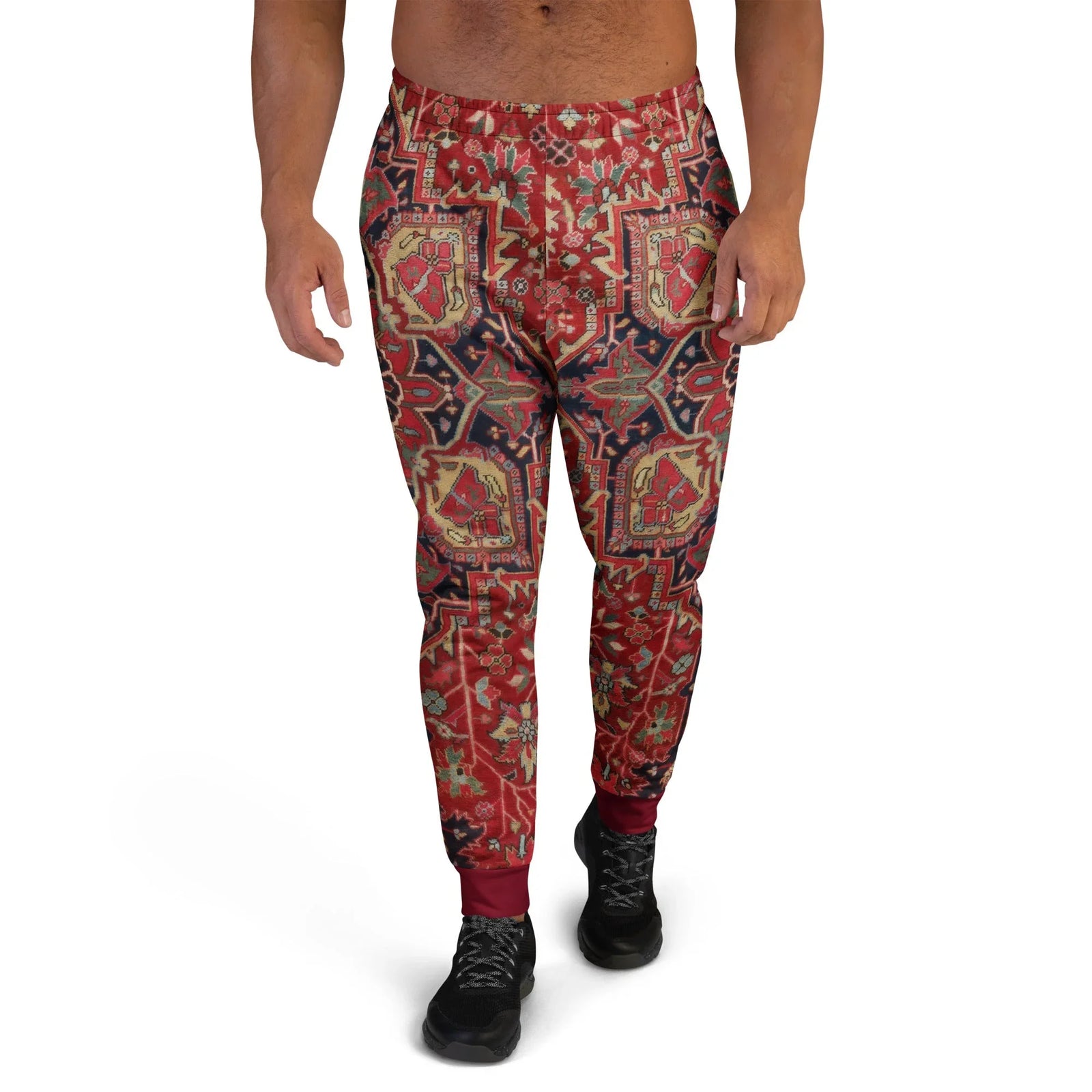 The Dudes Rug Joggers in Persian Palace Crimson. OEKO-TEX® 100, REACH Compliant, GRS Certified.