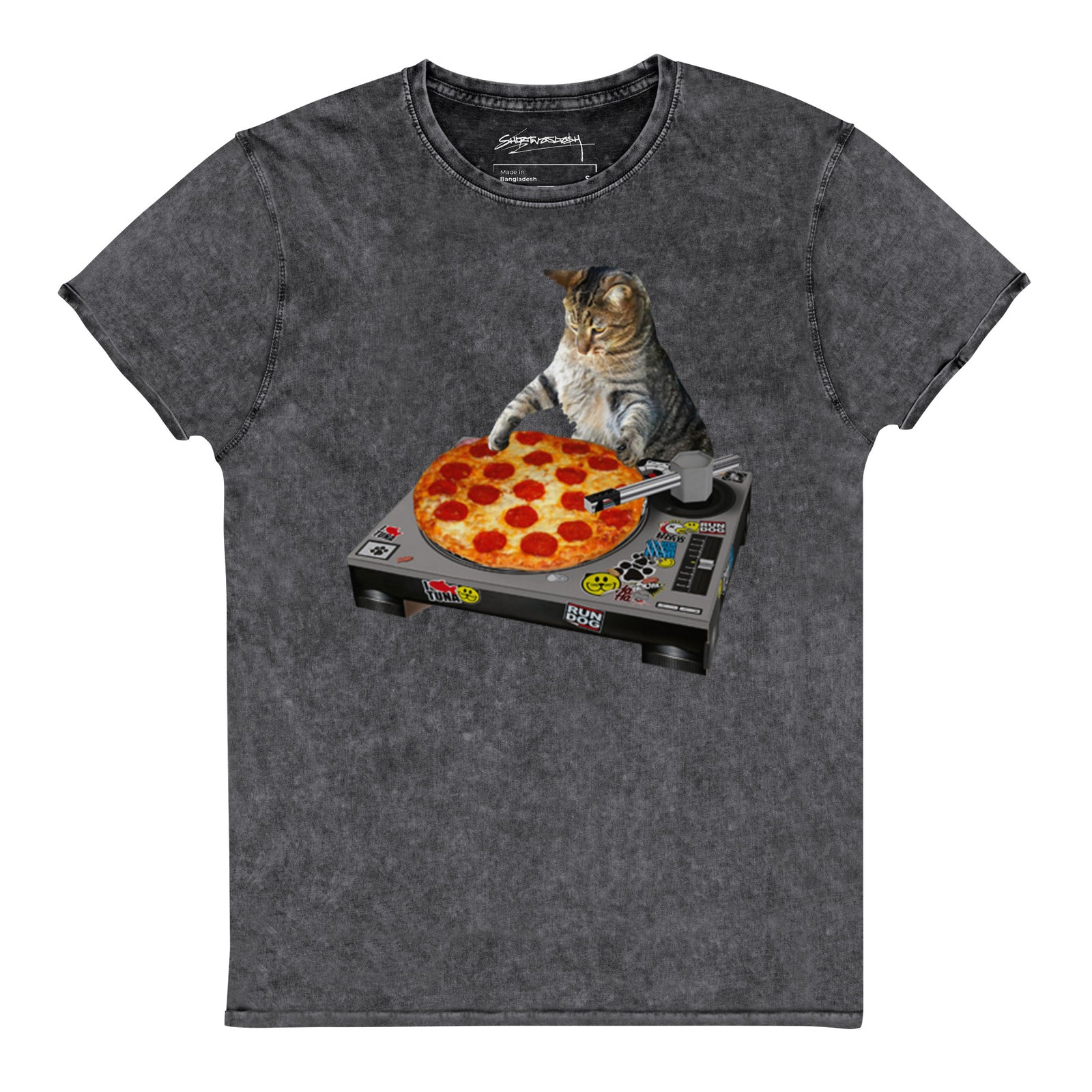 Indie Spacecat Denim T-Shirt - Shirtwascash