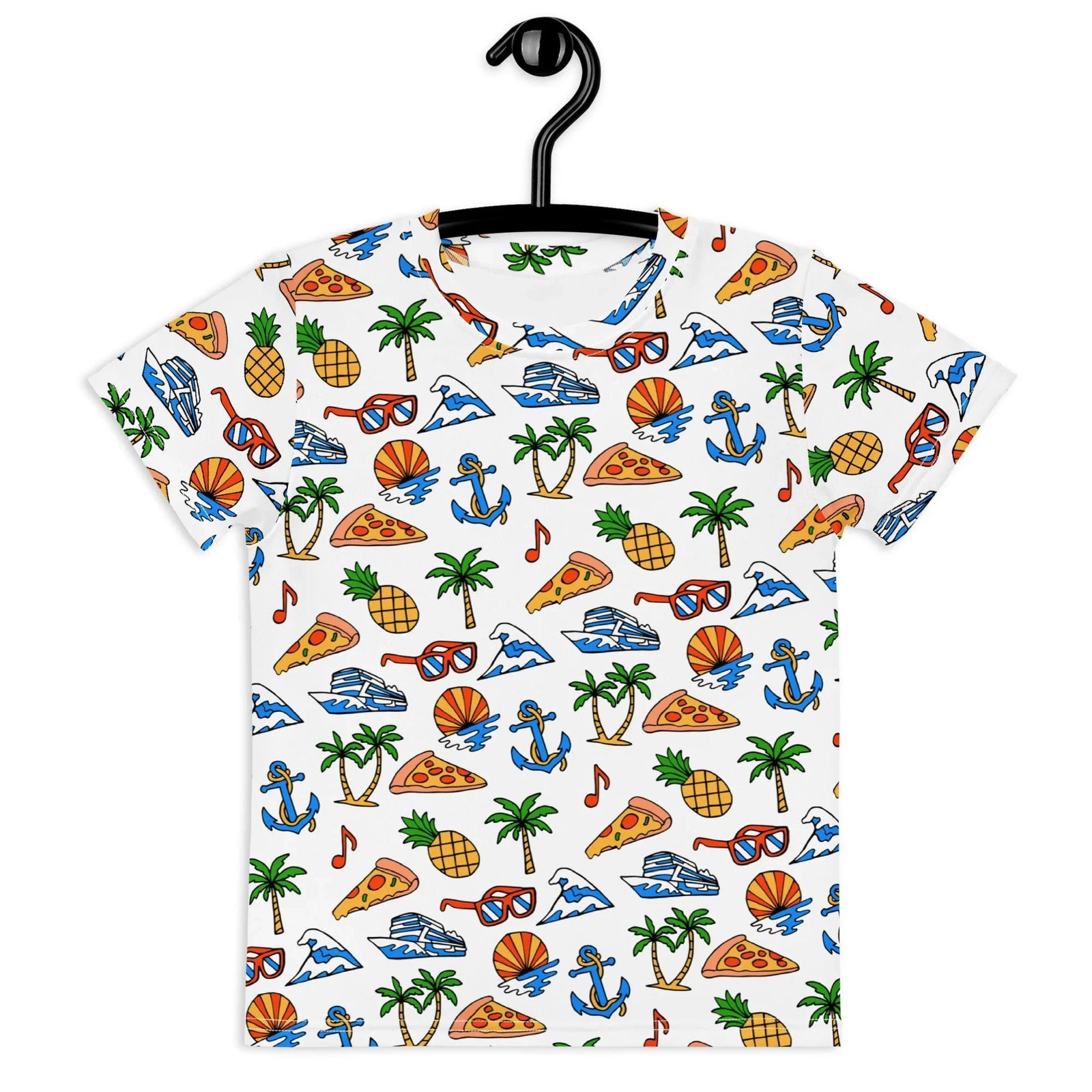Set against a porcelain white base, this cheerful doodle-style design creates a chaotic "vacation confetti" aesthetic. Contact us with accessibility feedback, we'd love to help!