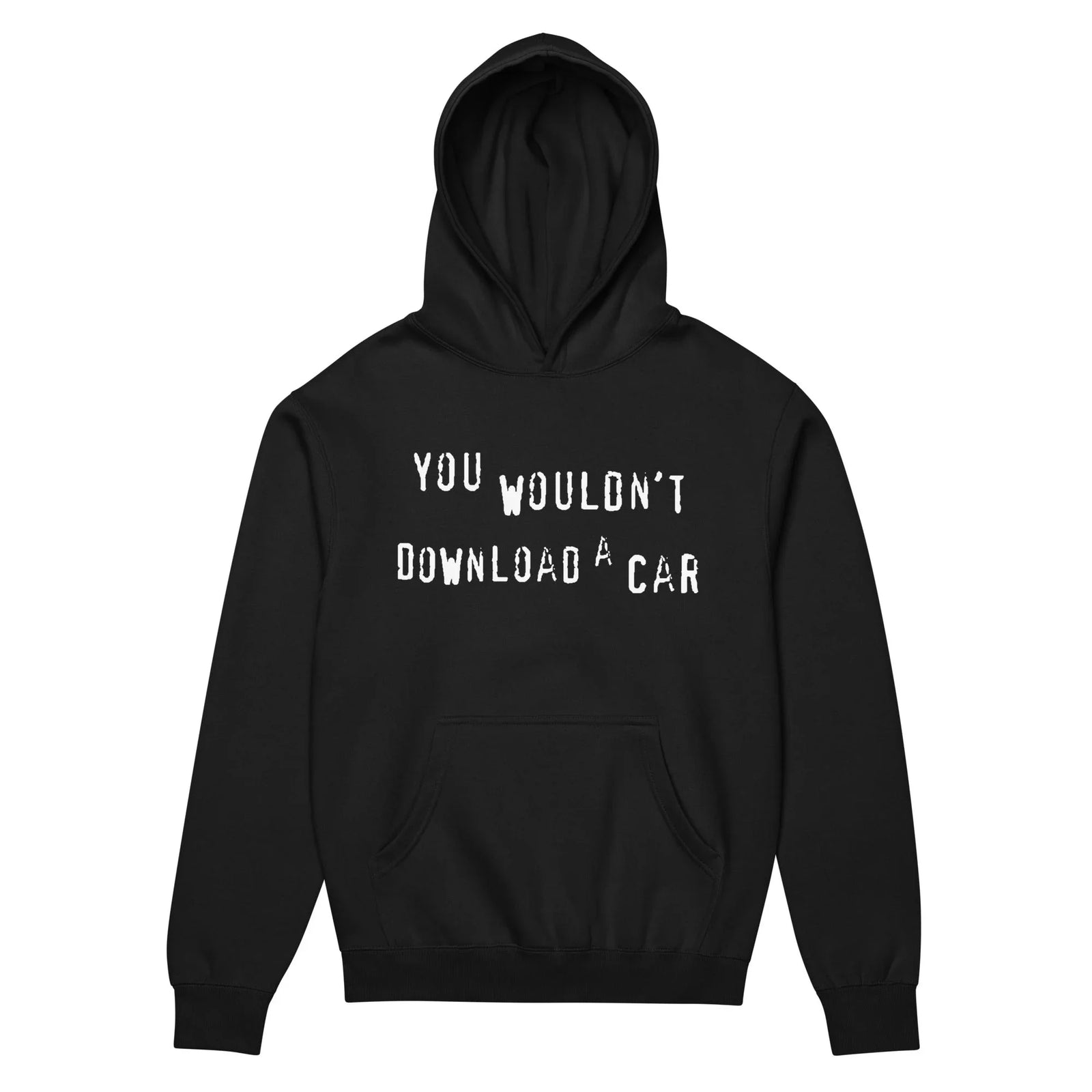 Saturated in a deep obsidian void, this design centers a nostalgic typographic motif printed in high-contrast glitch white. Contact us with accessibility feedback, we'd love to help!