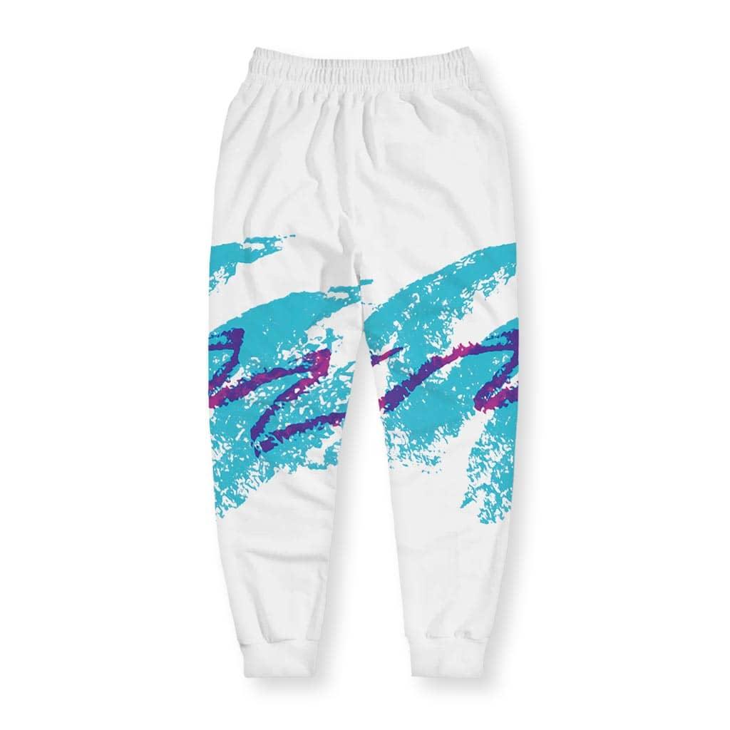 Jazzy 90s Joggers in Retro Wax Cup White. OEKO-TEX® 100, REACH Compliant, GRS Certified.