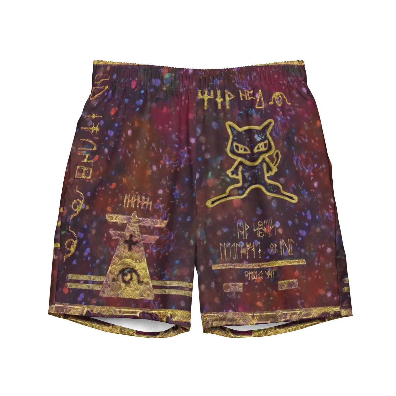 Deep burgundy nebula swirls and cosmic indigo combine with cerulean sparkles to mimic the cracked, holographic foil of a retro trading card. Contact us with accessibility feedback, we'd love to help!