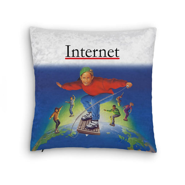 90s Internet Throw Pillow - Shirtwascash