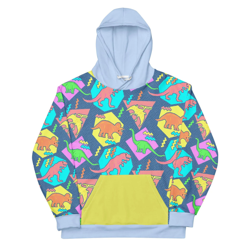 90s Dinos Hoodie | Retro Cartoon Dinosaur Print | Shirtwascash