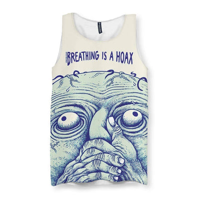 Breathing is a Hoax Men's Tank - Shirtwascash