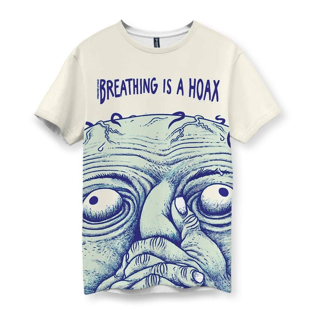 Breathing is a Hoax Men's T-Shirt - Shirtwascash