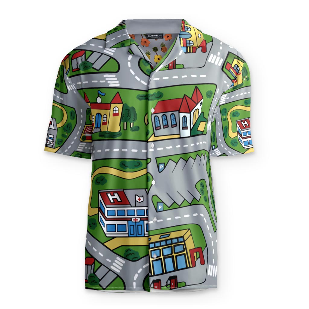 Car Carpet City Hawaiian Shirt - Shirtwascash