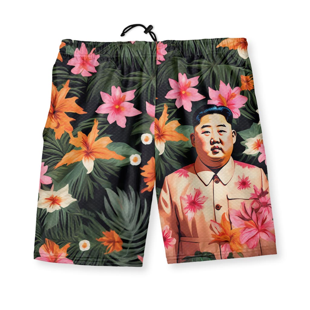 Floral Kim Men's Gym Shorts