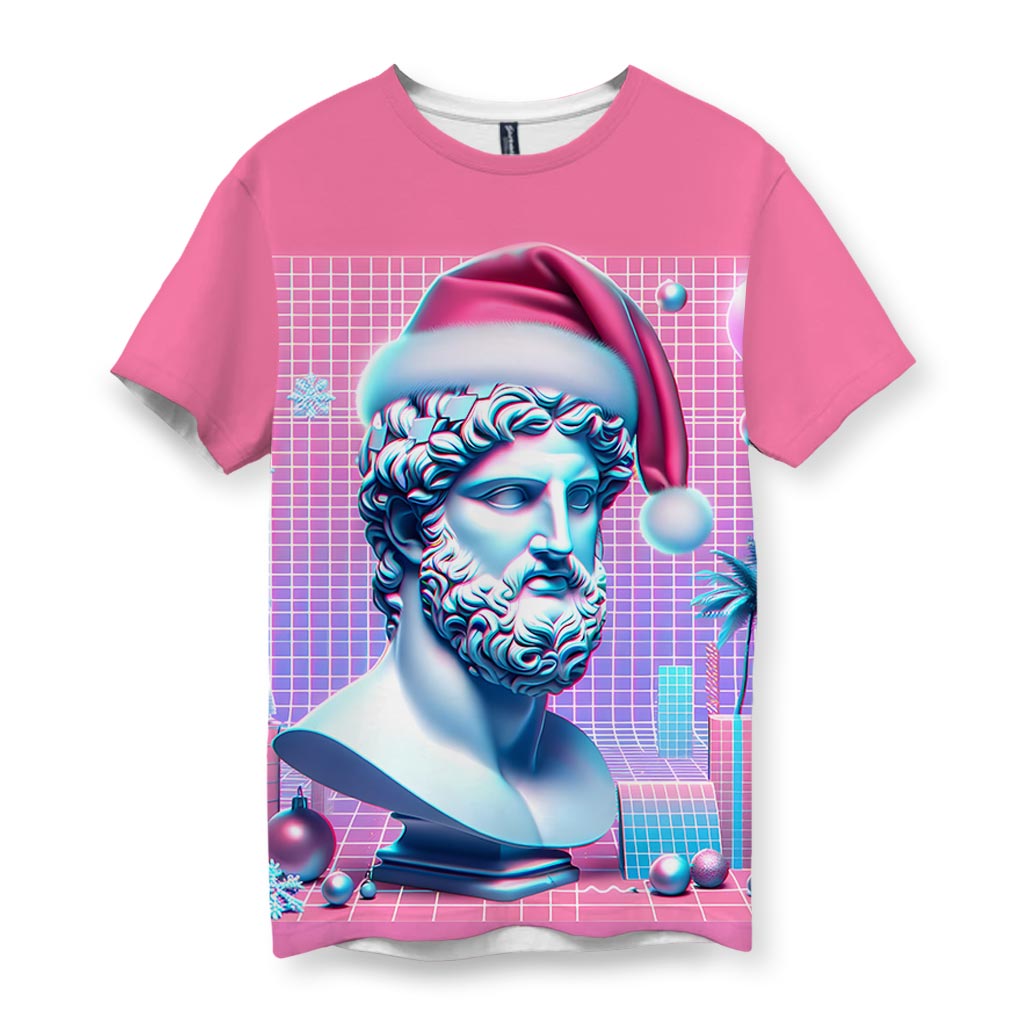 Vaporwave Christmas Men's T-Shirt - Shirtwascash