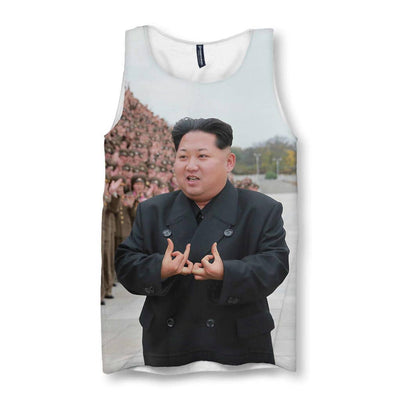 Kim Jong Represent Men's Tank - Shirtwascash