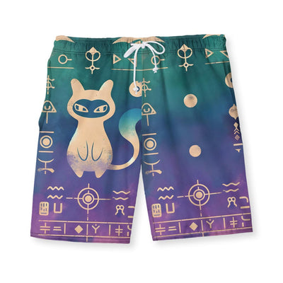 Ancient Mew Hieroglyph Swim Shorts