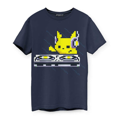 8-Bit PikaDJ Men's T-Shirt - Shirtwascash