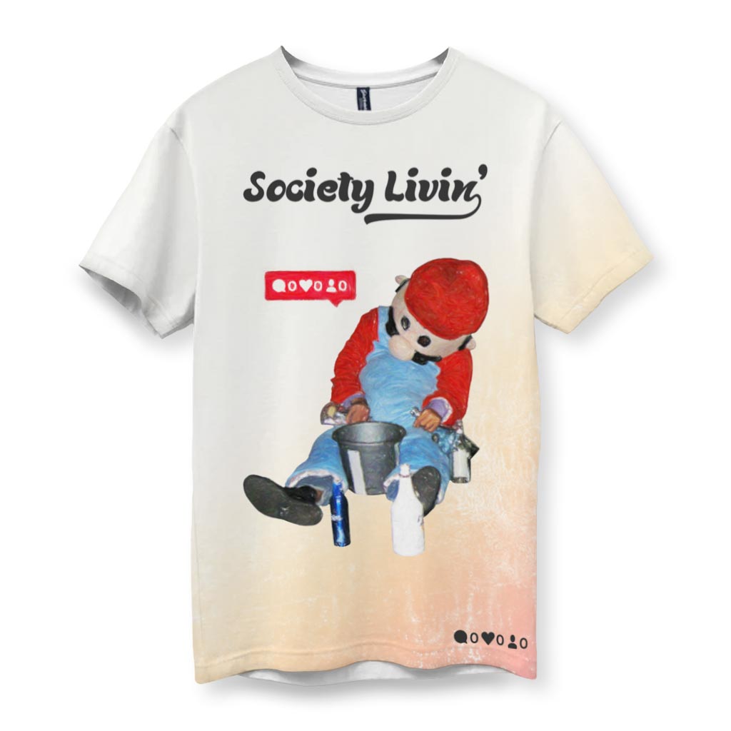 Society Livin' Men's T-Shirt - Shirtwascash