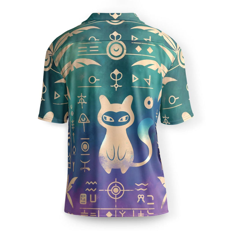Ancient Mew Hieroglyph Hawaiian Shirt