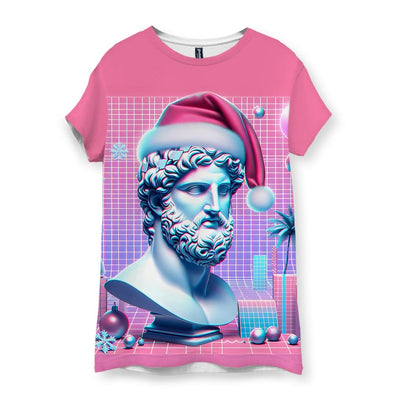 Vaporwave Christmas Women's T-Shirt - Shirtwascash