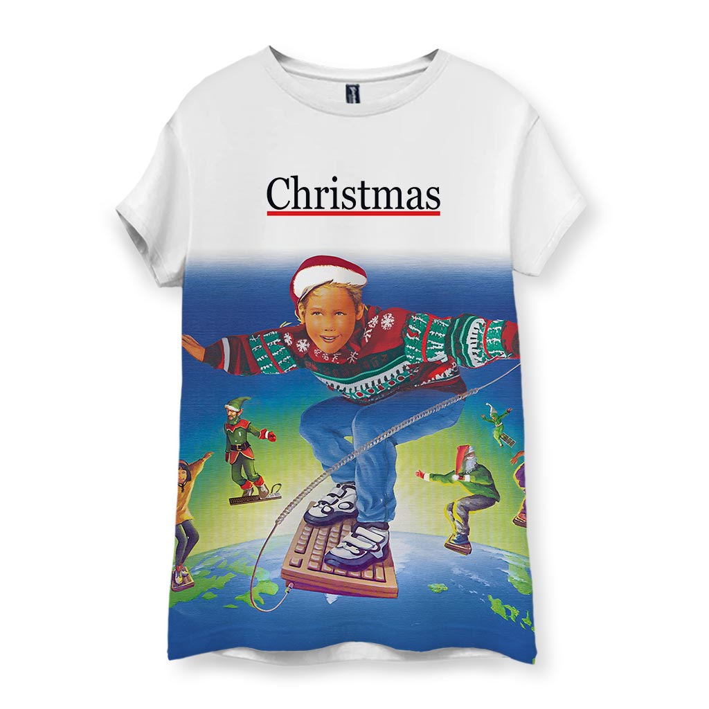 90s Christmas Kid Women's T-Shirt - Shirtwascash
