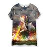 Rainbow Unicorn Kim Jong Un Women's T-Shirt - Shirtwascash