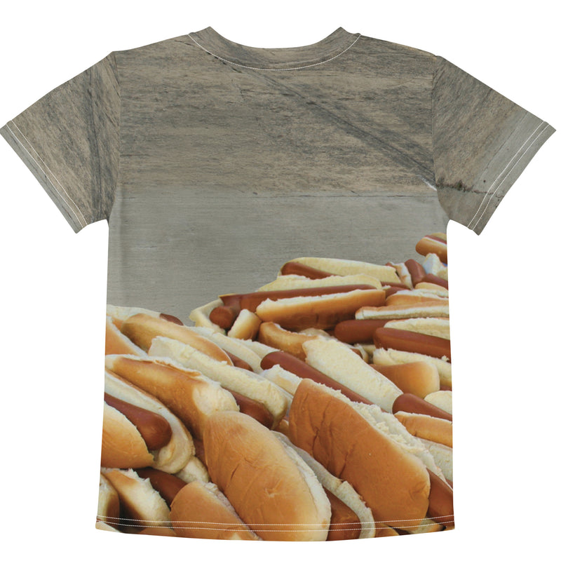 Hotdog Contest Cat Kid's Tee - Shirtwascash