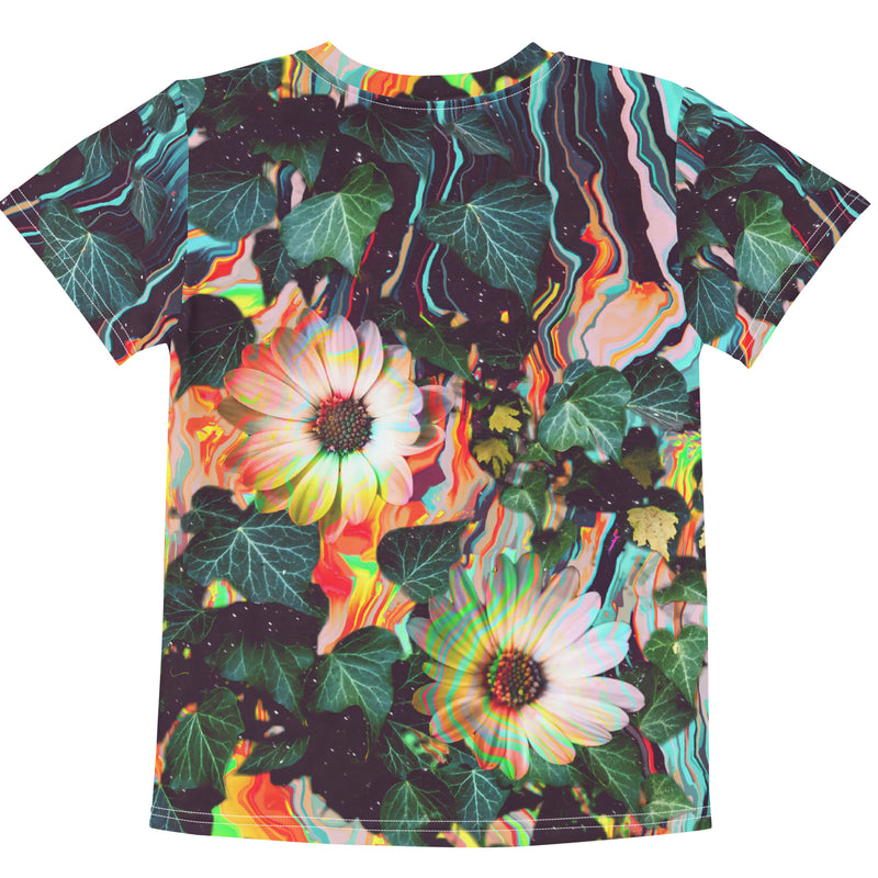 Floral Glitch Kid's T-Shirt - Shirtwascash