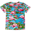 Flamingo Paradise Kid's T-Shirt - Shirtwascash