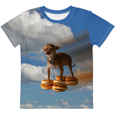 Flying Hamburger Dog Kid's Tee - Shirtwascash