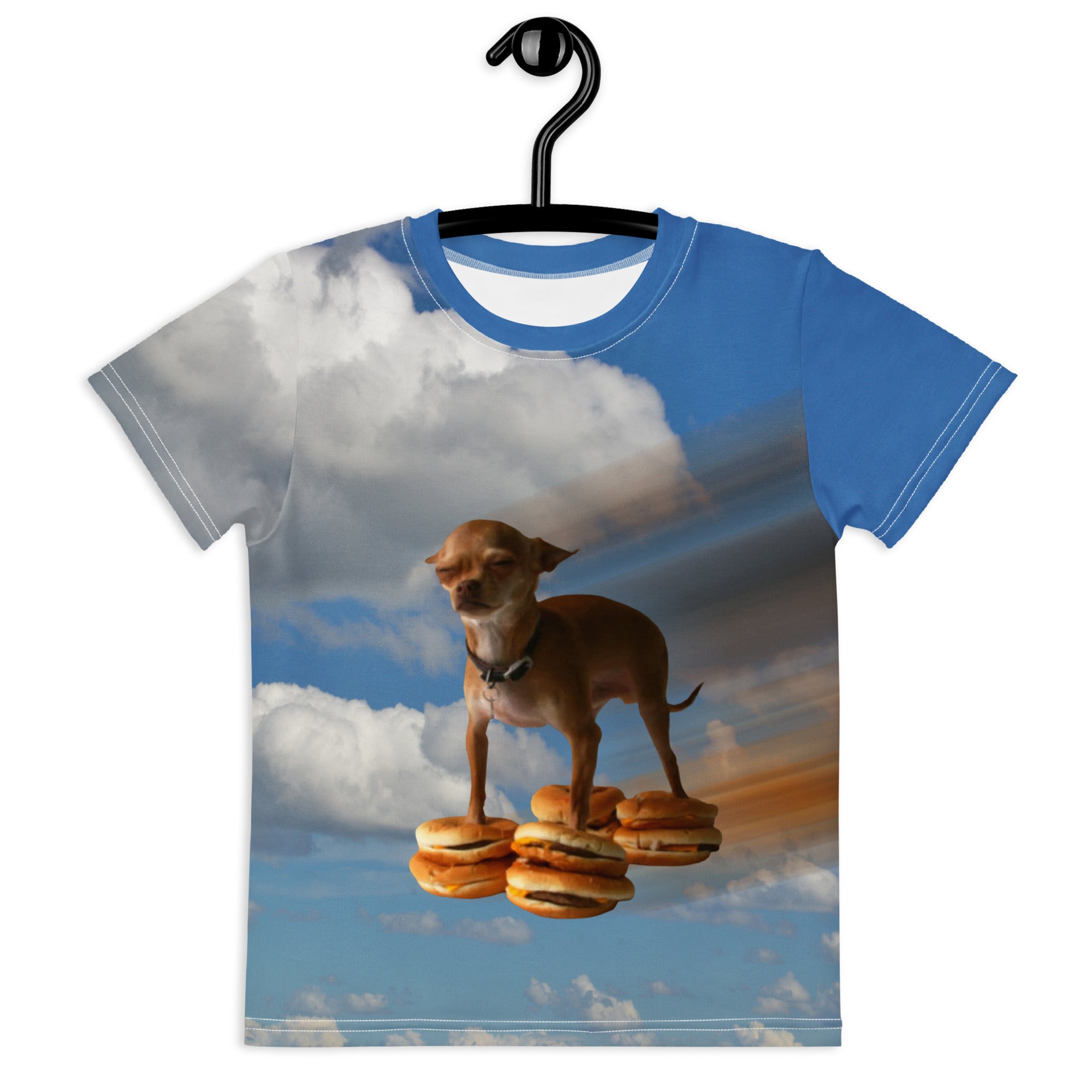 Flying Hamburger Dog Kid's Tee - Shirtwascash