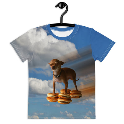 Flying Hamburger Dog Kid's Tee - Shirtwascash