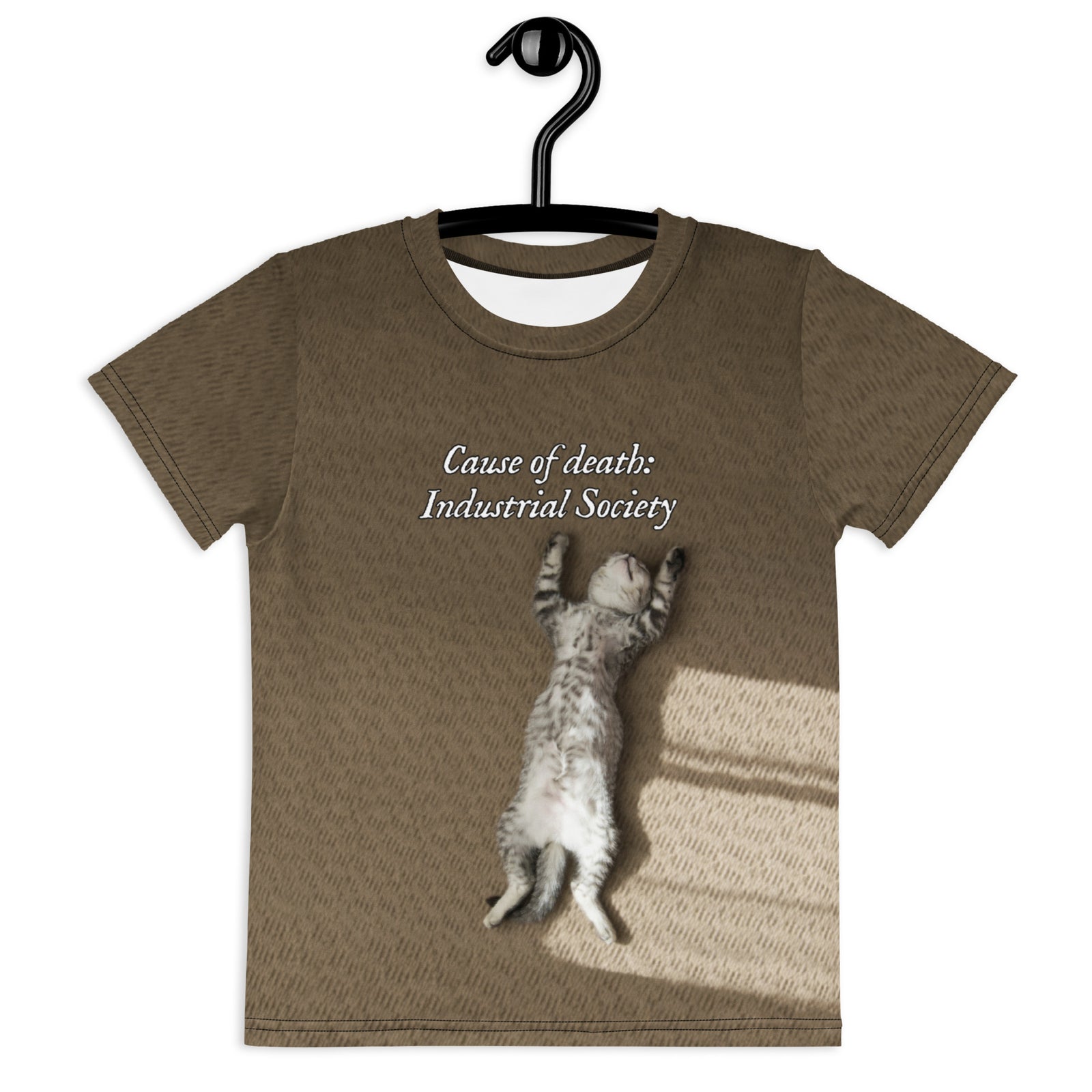 Industrial Society Cat Kid's Tee - Shirtwascash