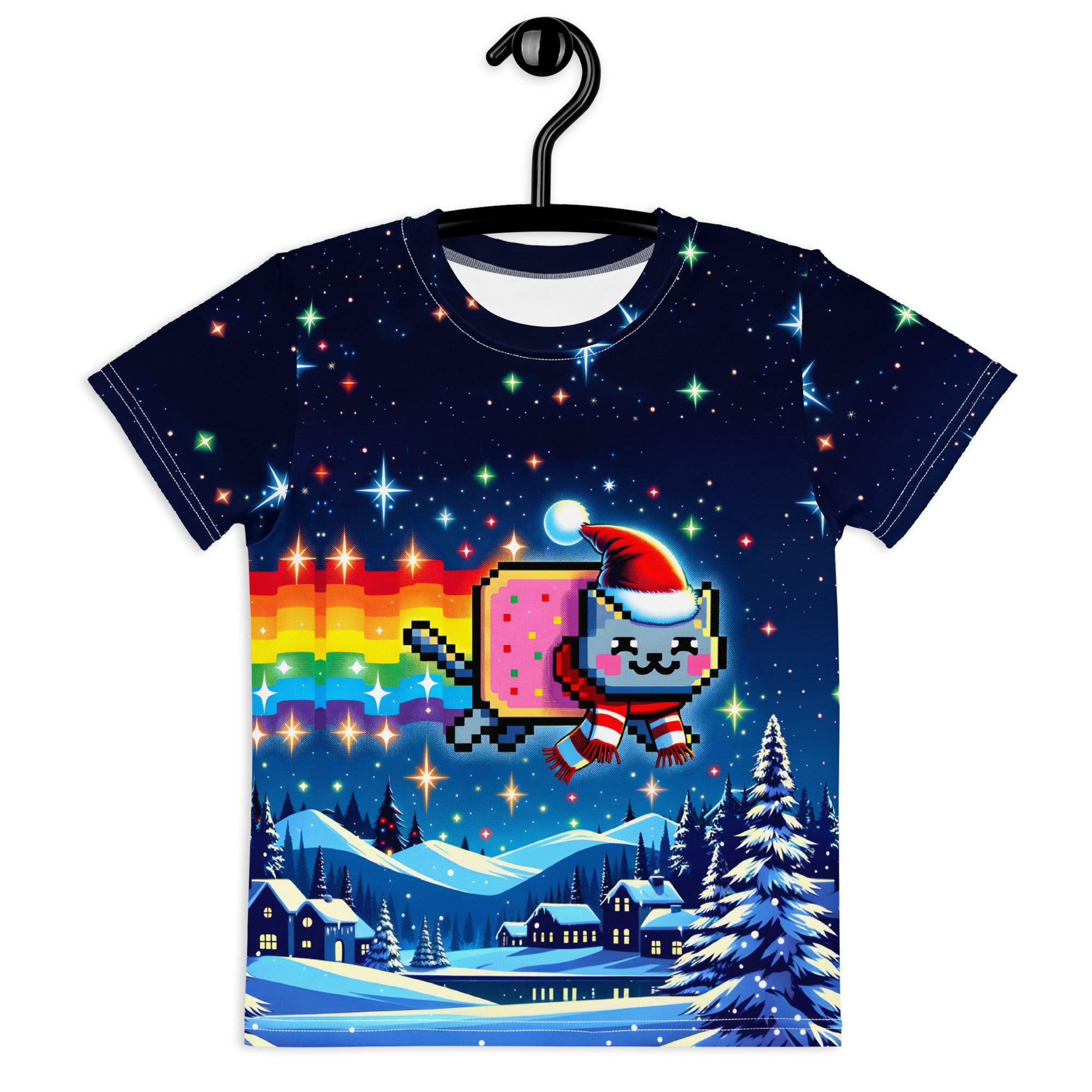 Nyan Starry Night Kid's Tee - Shirtwascash