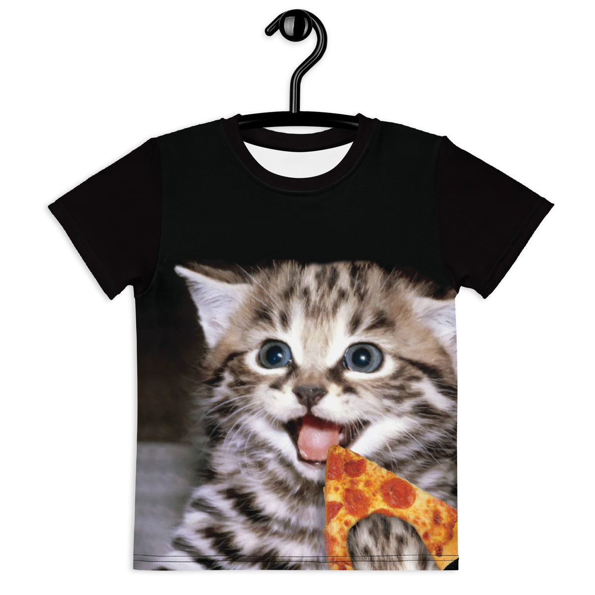 Happy Pizza Cat Kid&#39;s Tee - Shirtwascash