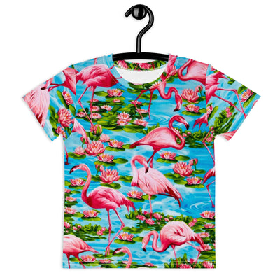 Flamingo Paradise Kid's T-Shirt - Shirtwascash