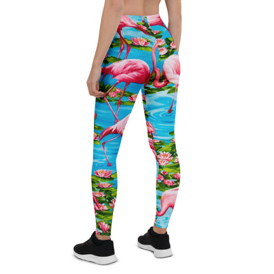 Flamingo Paradise Women's Leggings - Shirtwascash