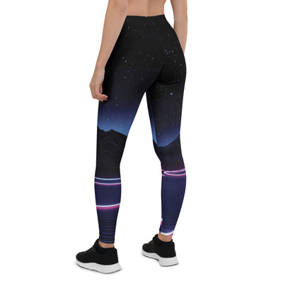 Neon Highway Women's Leggings - Shirtwascash