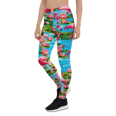Flamingo Paradise Women's Leggings - Shirtwascash