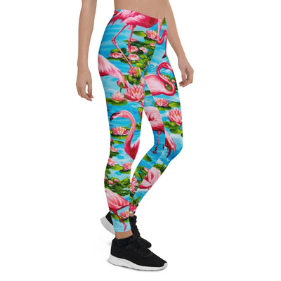 Flamingo Paradise Women's Leggings - Shirtwascash