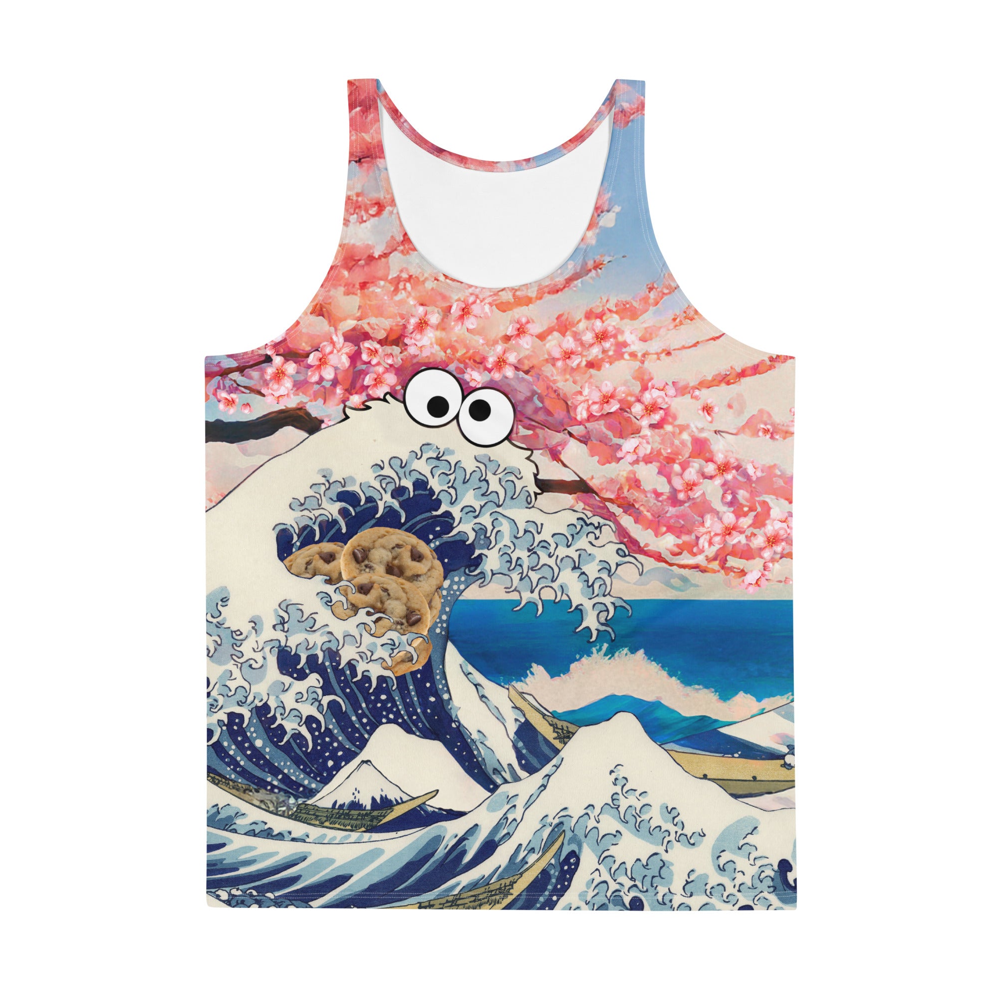 Cookie Wave Blossom Men's Tank - Shirtwascash