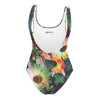Floral Glitch One-Piece Swimsuit - Shirtwascash