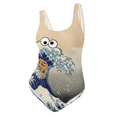 Cookie Wave One-Piece Swimsuit - Shirtwascash