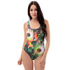 Floral Glitch One-Piece Swimsuit - Shirtwascash