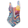 Metallic Flow One-Piece Swimsuit - Shirtwascash