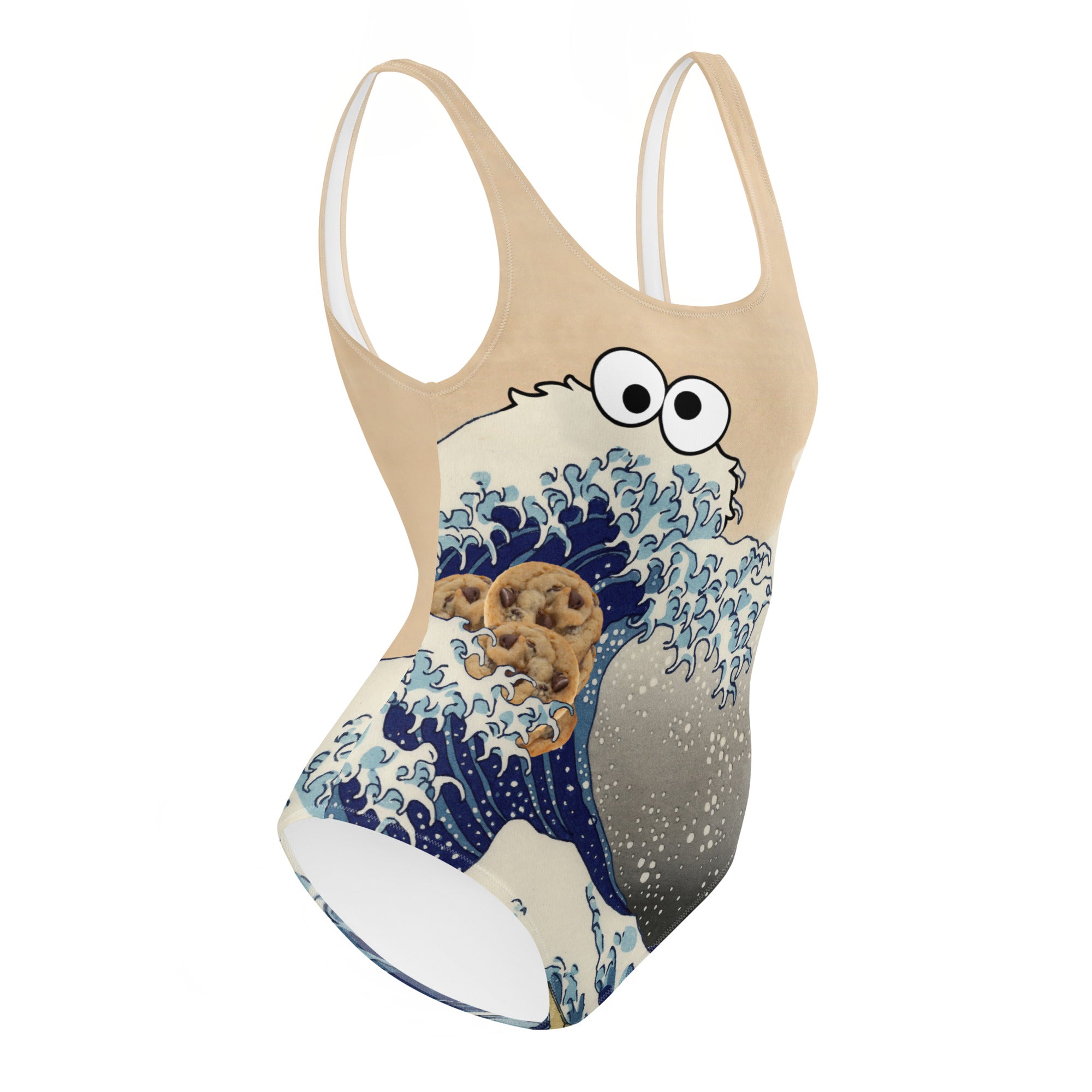 Cookie Wave One-Piece Swimsuit - Shirtwascash
